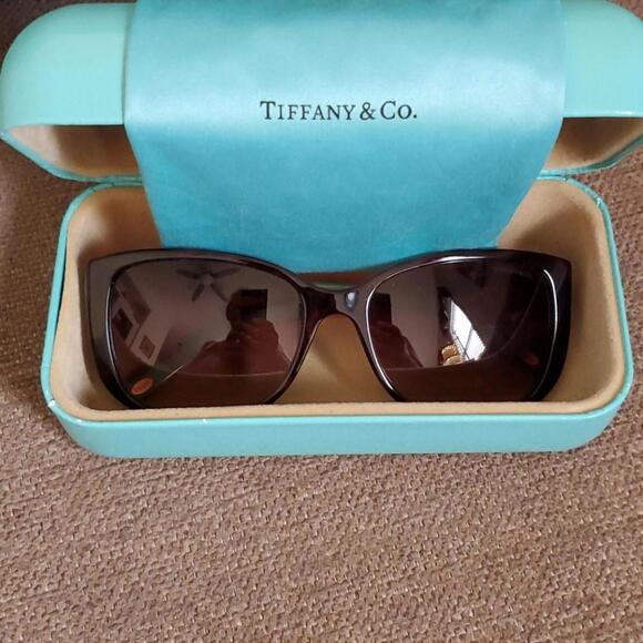 Tiffany 4090-B tortoiise jeweled sunglasses main image 4